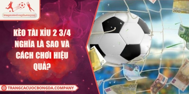 Kèo Tài Xỉu 2 3/4 Nghĩa Là Sao Và Cách Chơi Hiệu Quả?